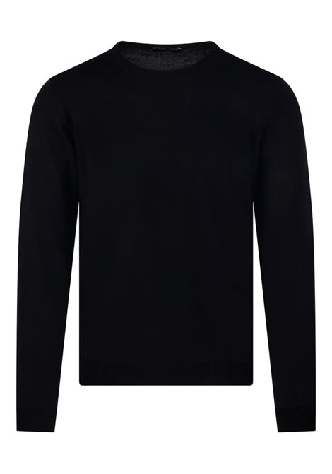 crew-neck sweater man black ROBERTO COLLINA | 253M01001M0109